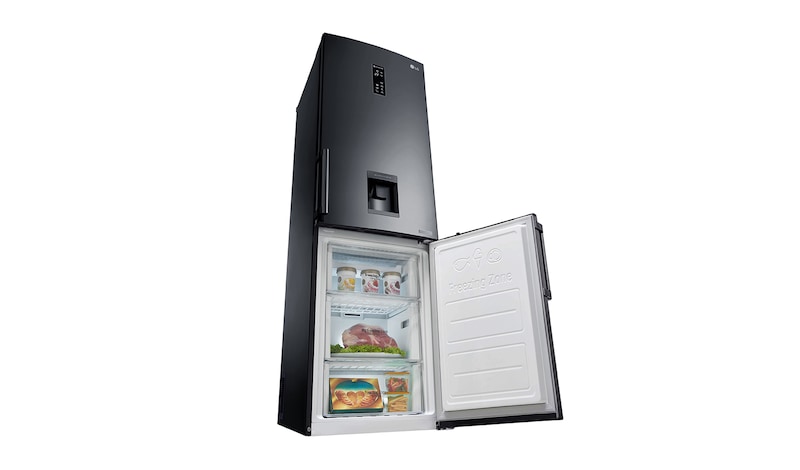 LG Ny kombinerad Kyl/Frys med Total No Frost och vattendispenser, 190cm (nettovolym 318 liter), GBF59WBDZB